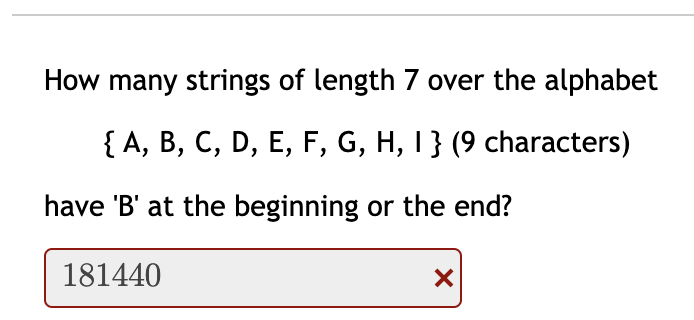 Solved How Many Strings Of Length 7 Over The Alphabet {A, B, | Chegg.com