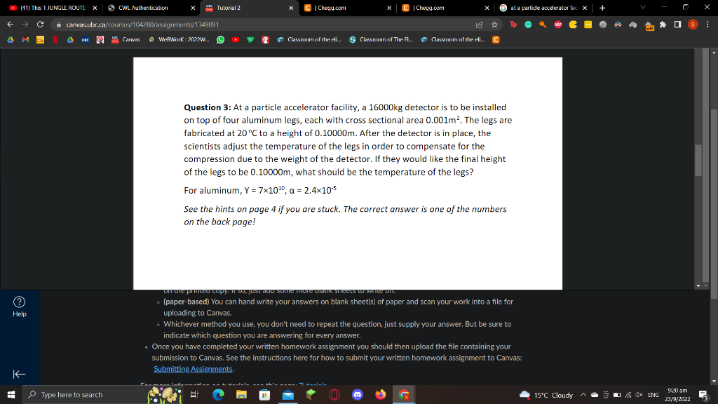 Solved Question 3 At a particle accelerator facility a Chegg