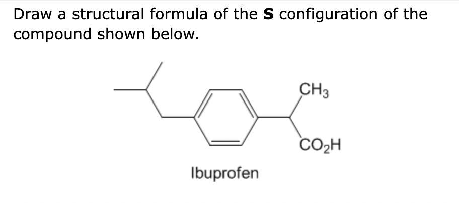Solved Draw a structural formula of the R configuration of | Chegg.com