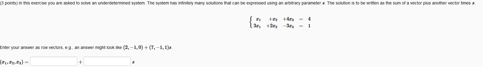 Solved (3 points) In this exercise you are asked to solve an | Chegg.com