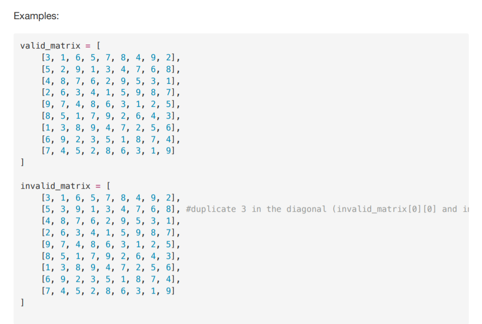 Solved -write Python code Duplicates Given a Matrix of size | Chegg.com