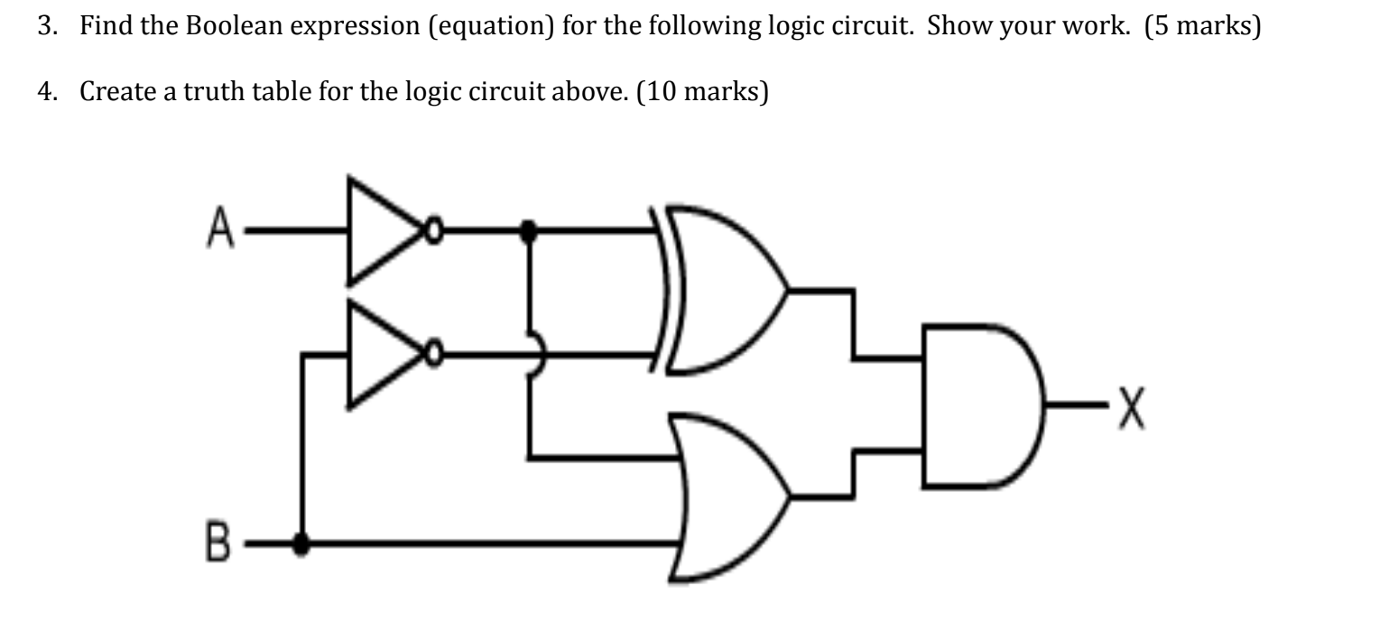 Solved 3. Find the Boolean expression (equation) for the | Chegg.com