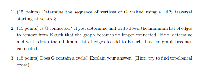 Solved Let G(V.E) be a graph whose vertices are the integers | Chegg.com
