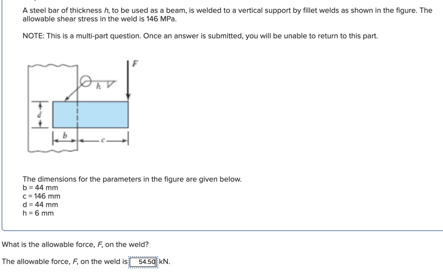 Solved A Steel Bar Of Thickness H, To Be Used As A Beam, Is | Chegg.com