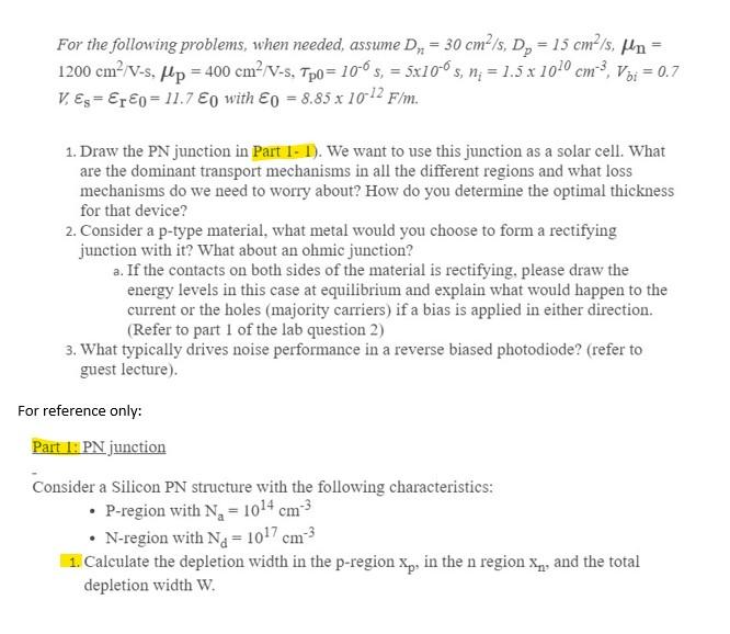 For The Following Problems When Needed Assume Dx Chegg Com