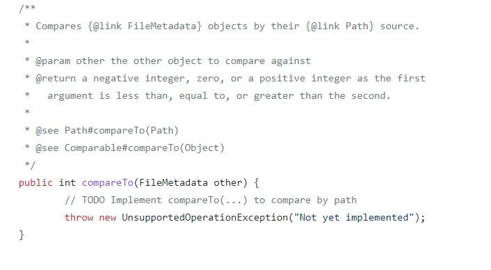 public class FileSorter \{ /** * A simple | Chegg.com