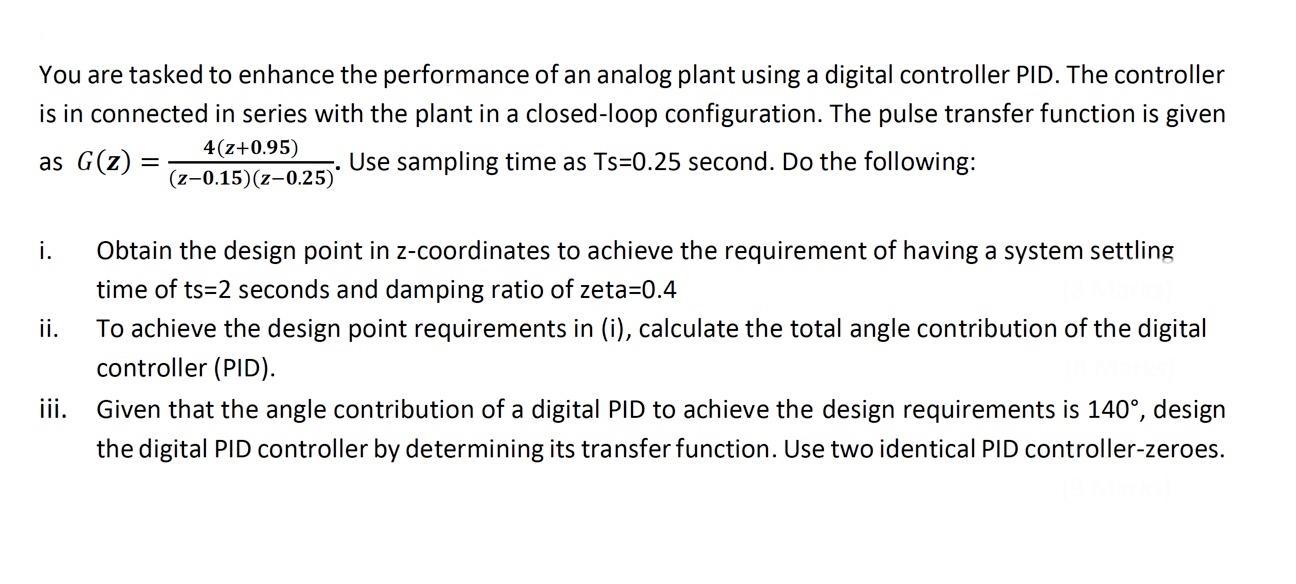 Solved You are tasked to enhance the performance of an | Chegg.com