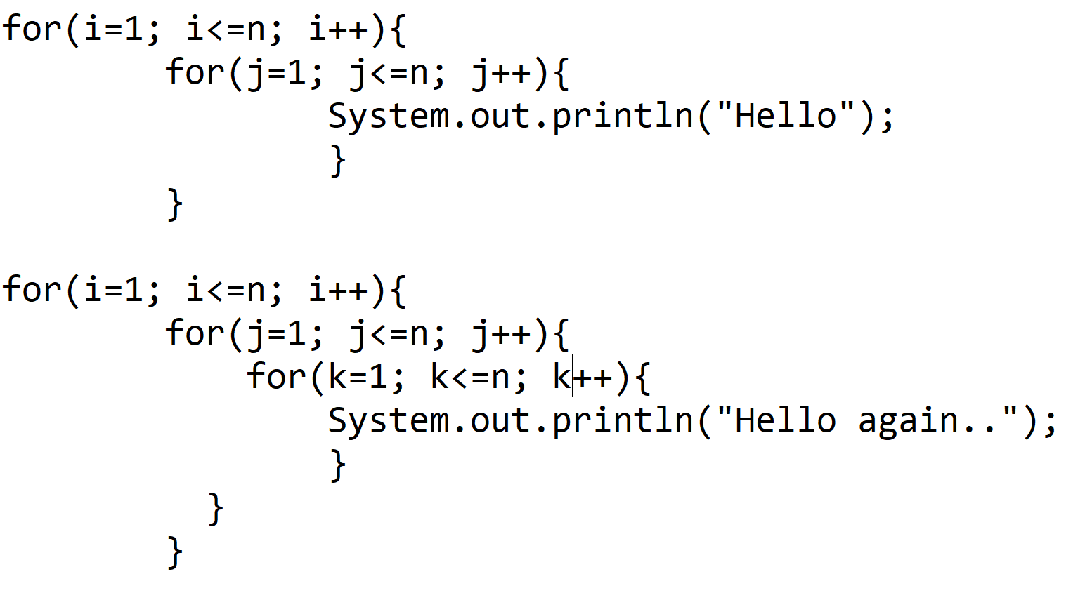 Solved Determine the complexity of the following | Chegg.com