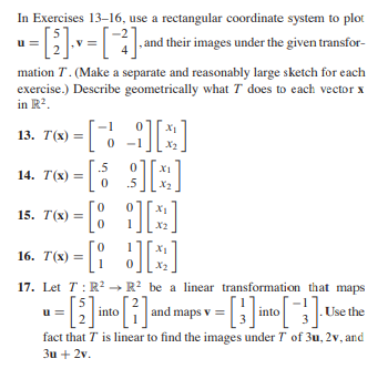 Solved In Exercises 13-16, Use A Rectangular Coordinate | Chegg.com