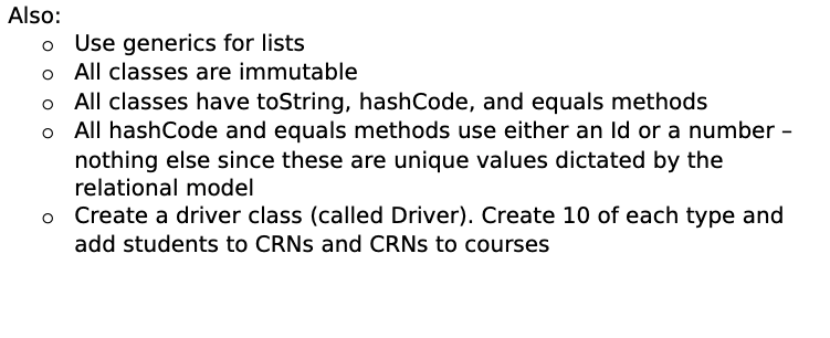 I need some help with this JAVA assignment. I hope I | Chegg.com