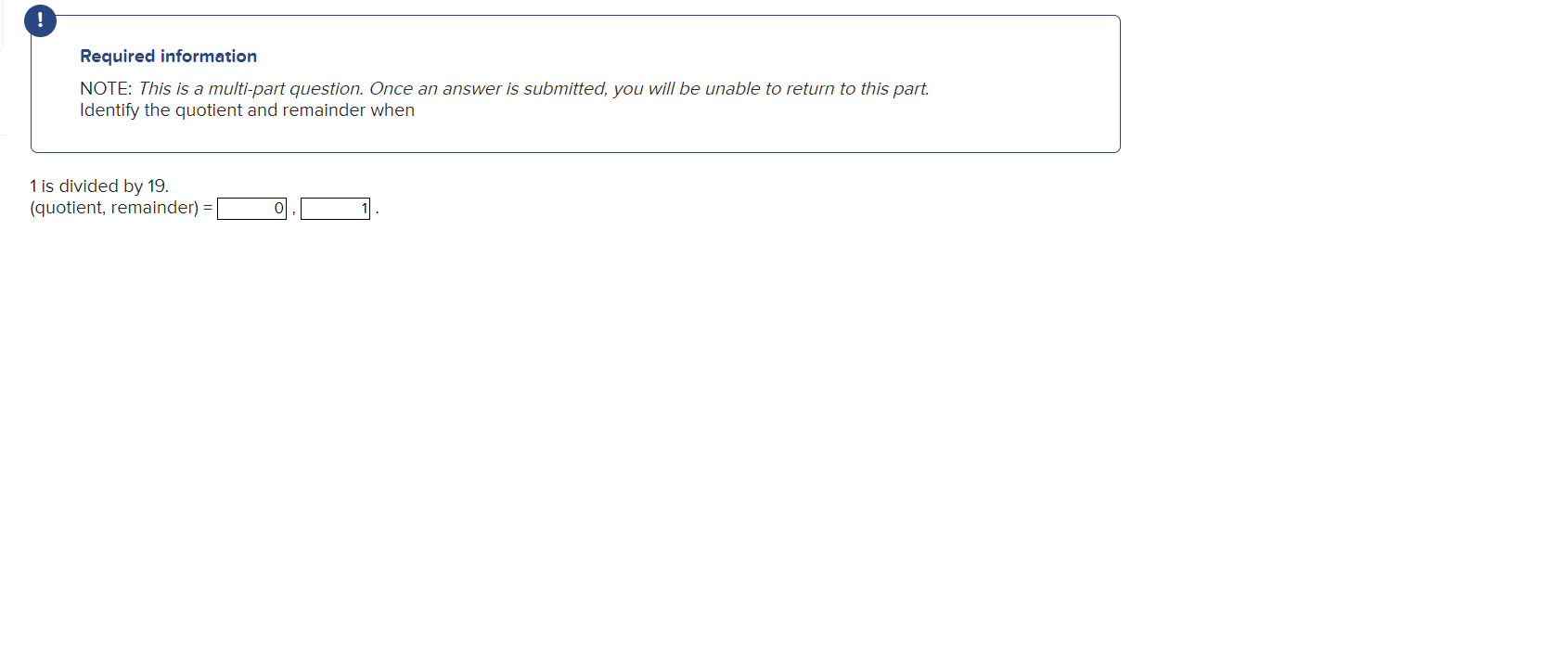 Solved Required information NOTE: This is a multi-part | Chegg.com