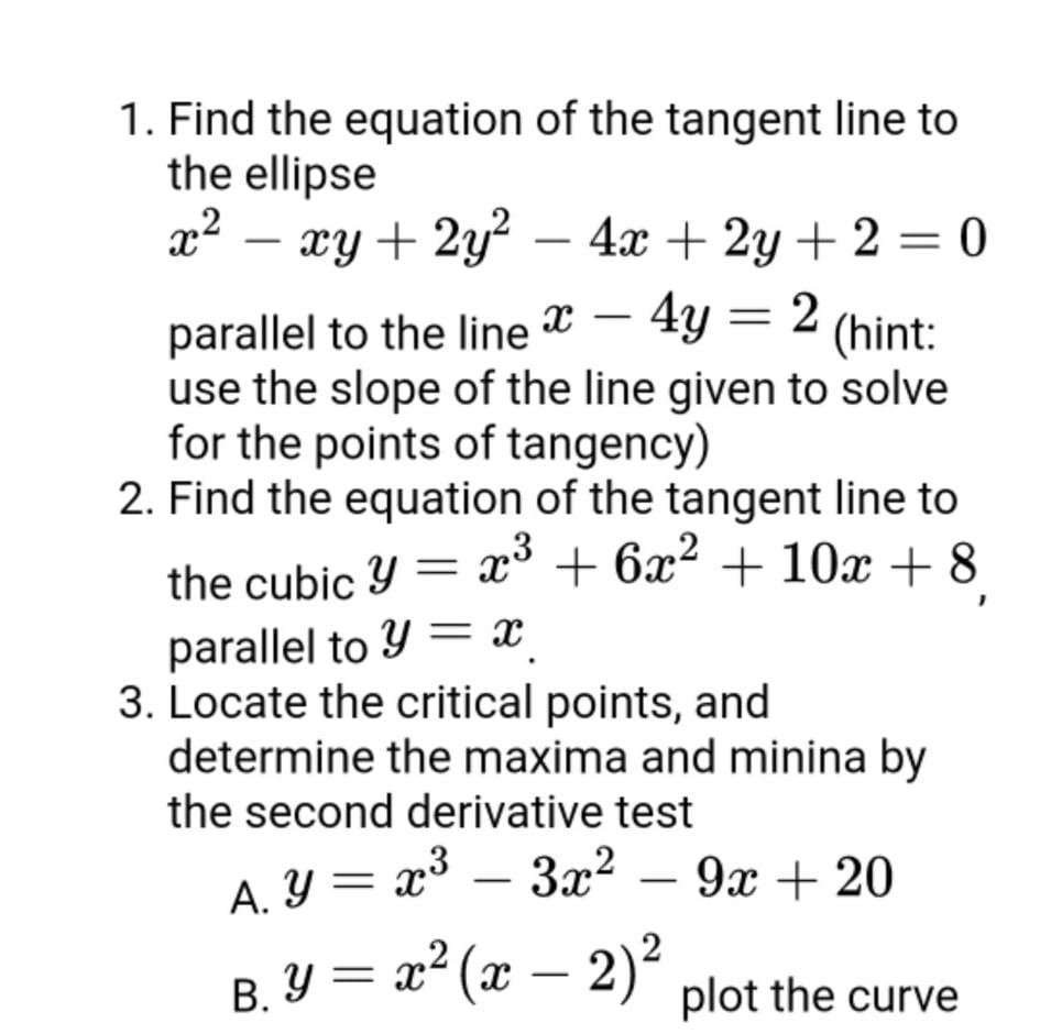 solved-1-find-the-equation-of-the-tangent-line-to-the-chegg