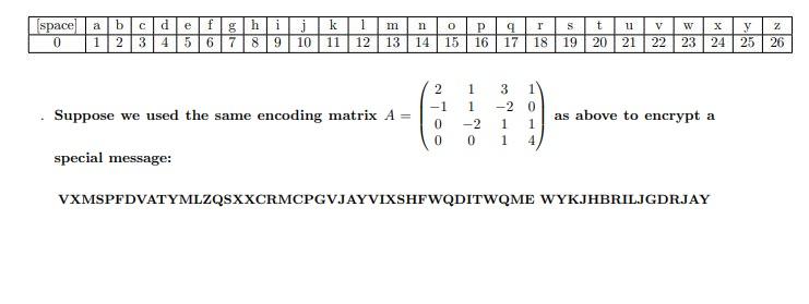 Solved How do you decode the message? And how would you | Chegg.com