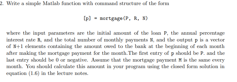 Solved Write a simple Matlab function with command structure | Chegg.com