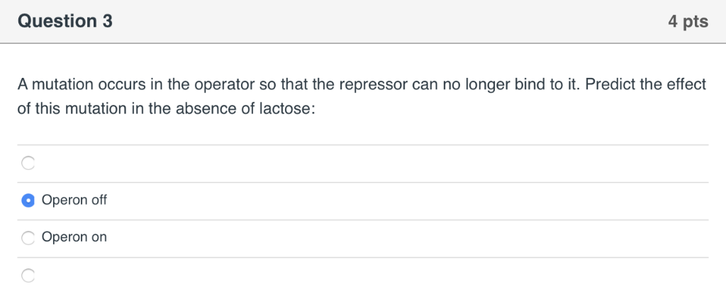 Solved 1. Induction of expression of genes in the lac operon | Chegg.com