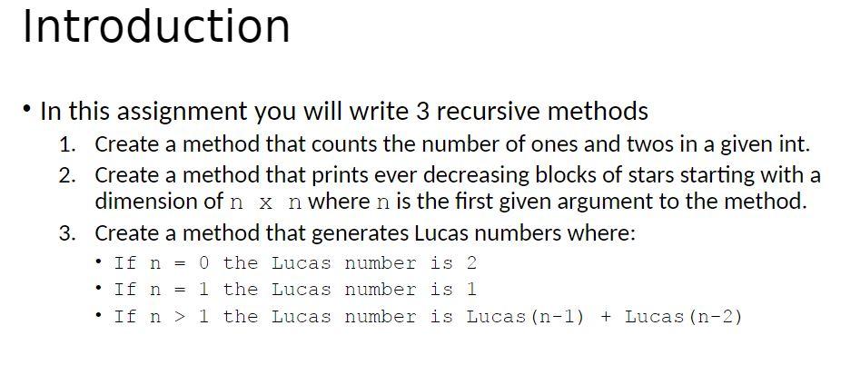 Solved Introduction • In this assignment you will write 3 | Chegg.com