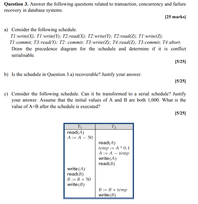 Solved Question 3. Answer the following questions related to | Chegg.com