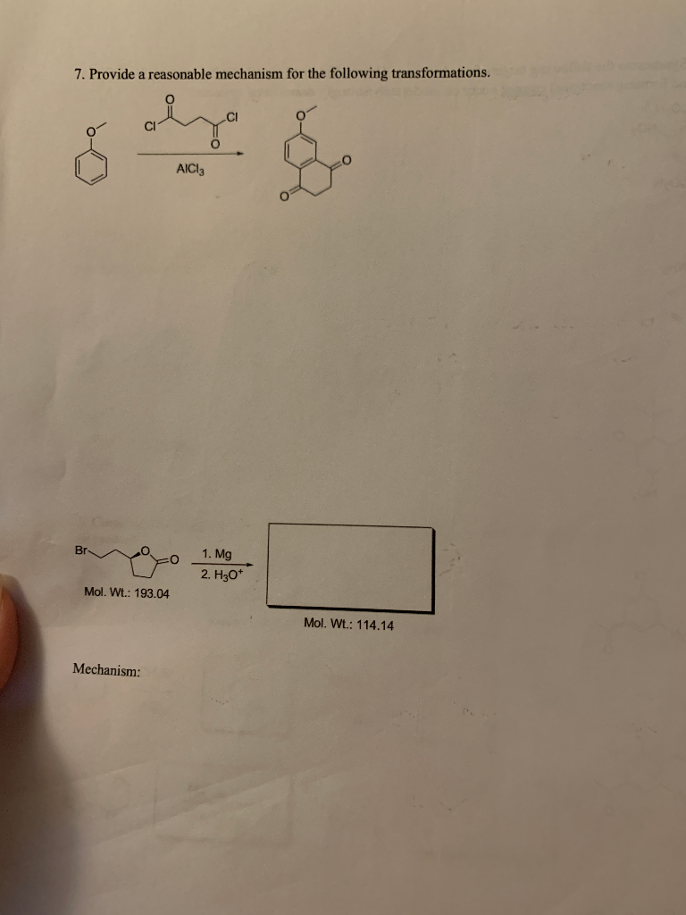 Solved 7. Provide a reasonable mechanism for the following | Chegg.com