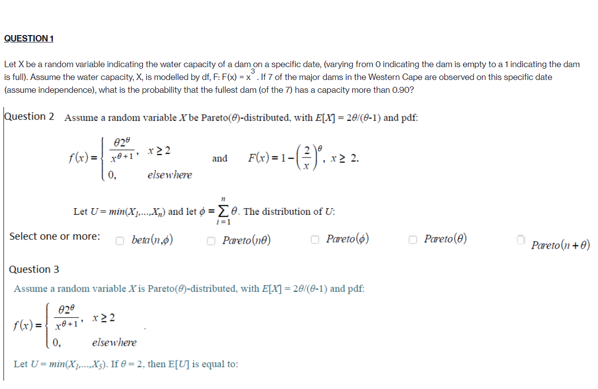 Solved Question 1 Let X Be A Random Variable Indicating T Chegg Com