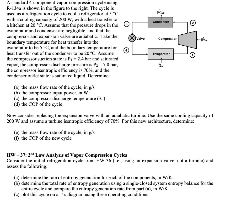 Solved Qoutl Condenser Condenser A Standard 4 Component V Chegg Com