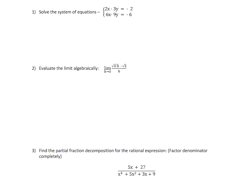 Solved can you please solve all three questions or at least | Chegg.com