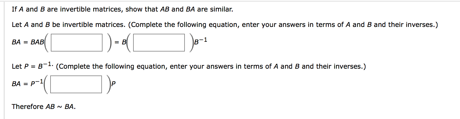 Solved Prove The Following Theorem. Let A And B Be Nxn | Chegg.com