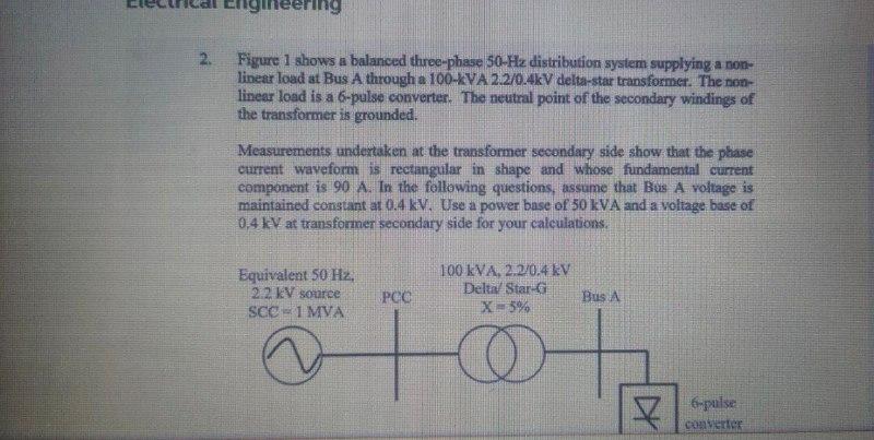 Solved neering Figure 1 shows a balanced three-phase 50-Hz | Chegg.com
