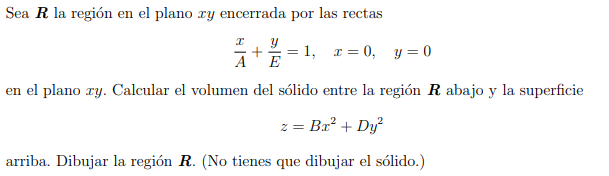 Solved Sea R ﻿la región en el plano xy ﻿encerrada por las | Chegg.com