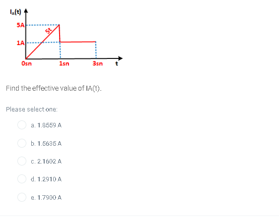 Solved a. 1.8559 A ㄴ. 1.5635 A C. 2.1602A ‥ 1.2910 A e. | Chegg.com