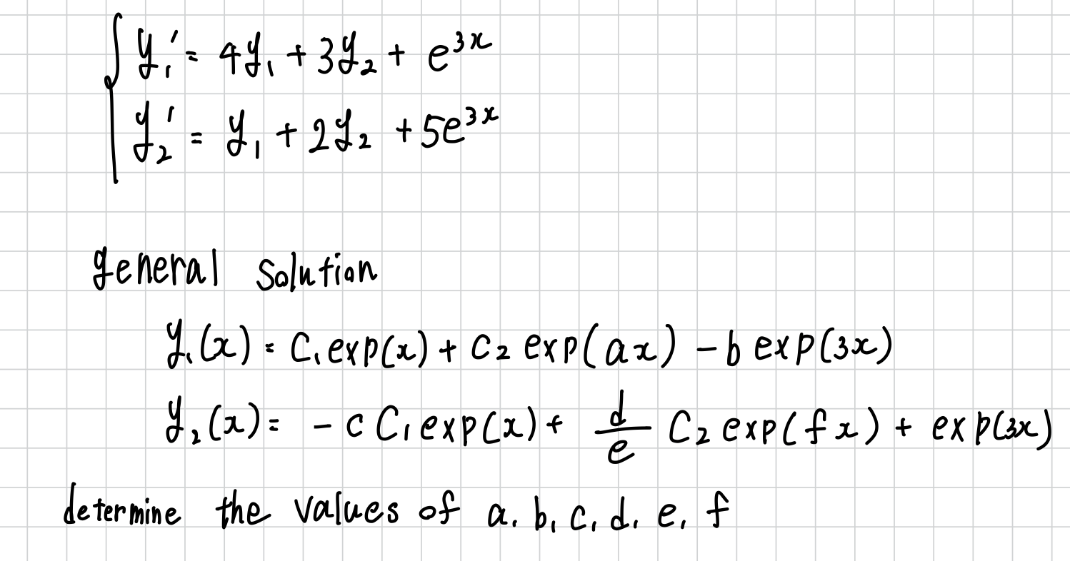 solved-y1-4y1-3y2-e3xy2-y1-2y2-5e3x-general-solutian-chegg
