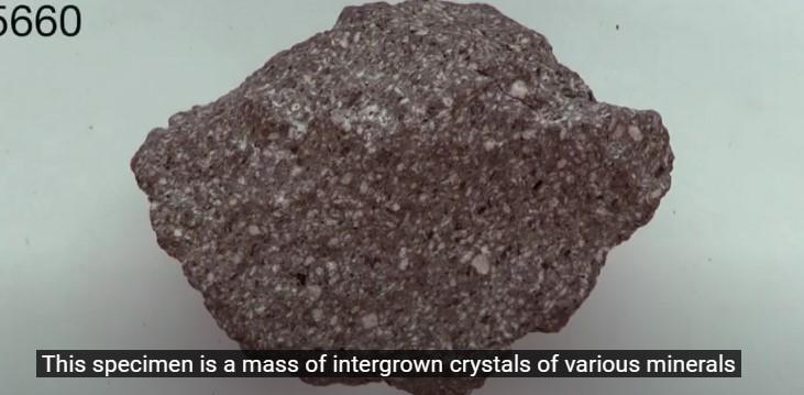 Solved This is a medium- to dark-toned rock,This specimen is | Chegg.com