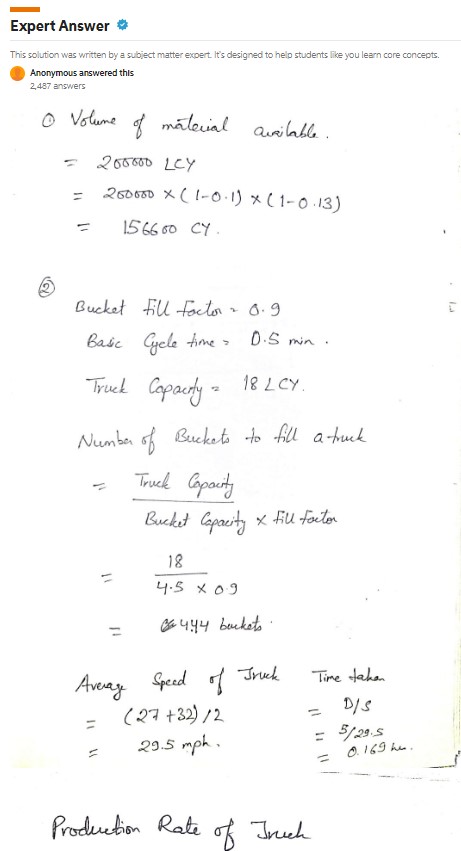 Borrow source #3 is located five (5) miles from the | Chegg.com
