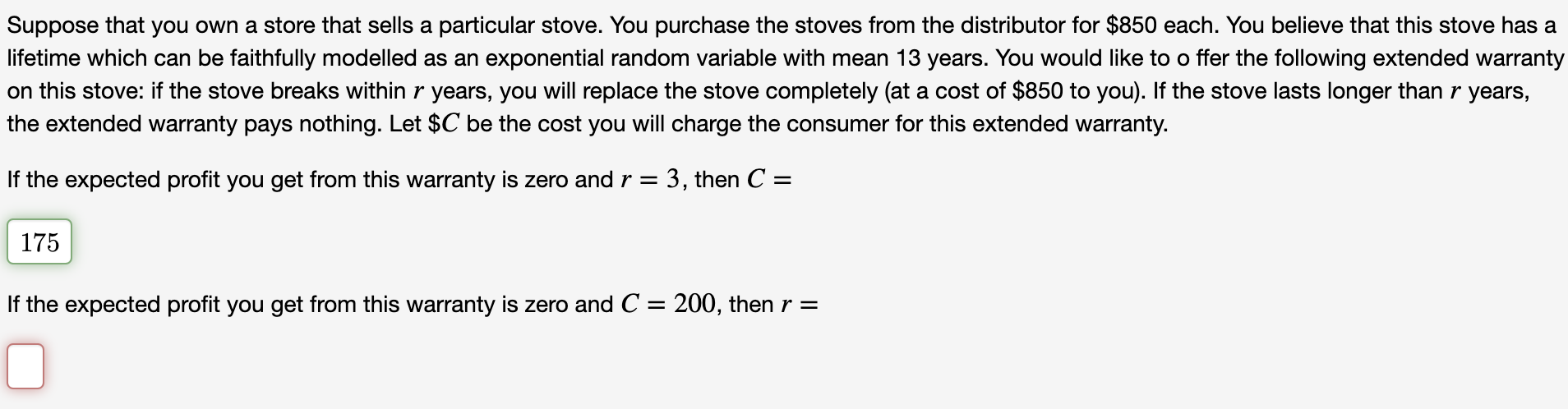Solved Suppose that you own a store that sells a particular | Chegg.com