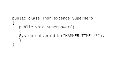 Solved Convert the Java implementation of the Avengers | Chegg.com