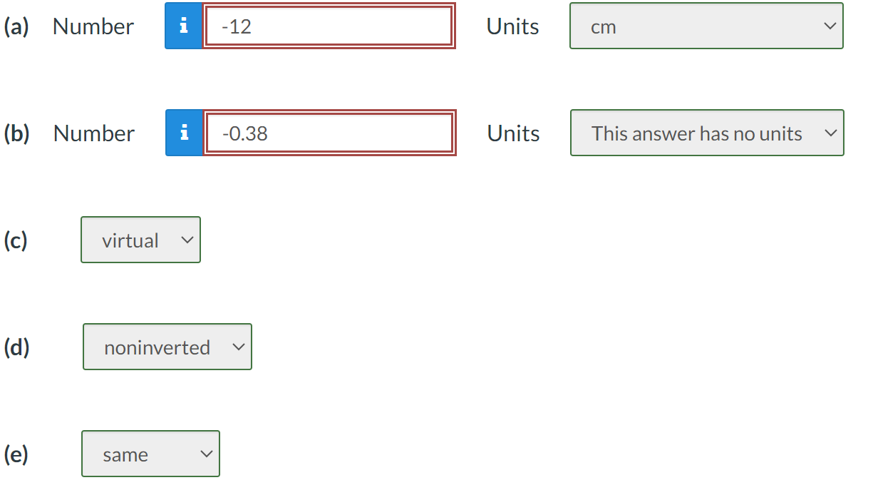 Solved Lenses with given radii. Object O stands in front of