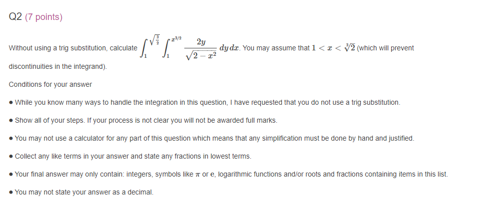 Mr Incredible doesn't like learning new methods, When you're supposed to  integrate by substitution but you only know how to do it by parts Submitted  by Lily Arama Sánchez