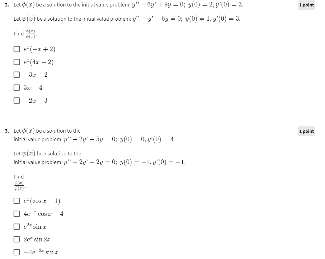 Solved 2. Let ϕ(x) be a solution to the initial value | Chegg.com