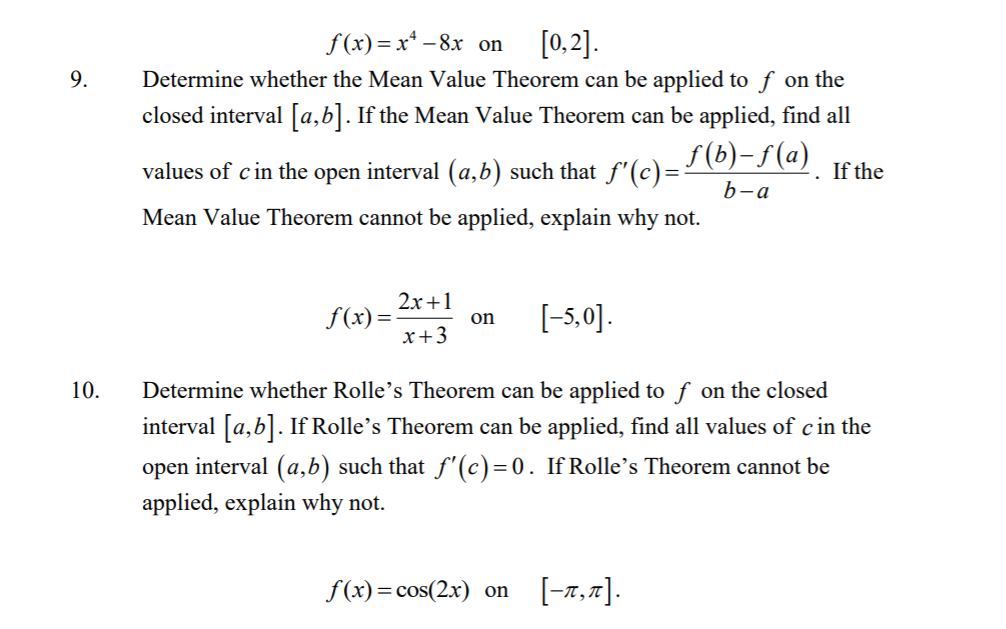 9 F X X4 8x On 0 2 Determine Whether The Mean Chegg Com