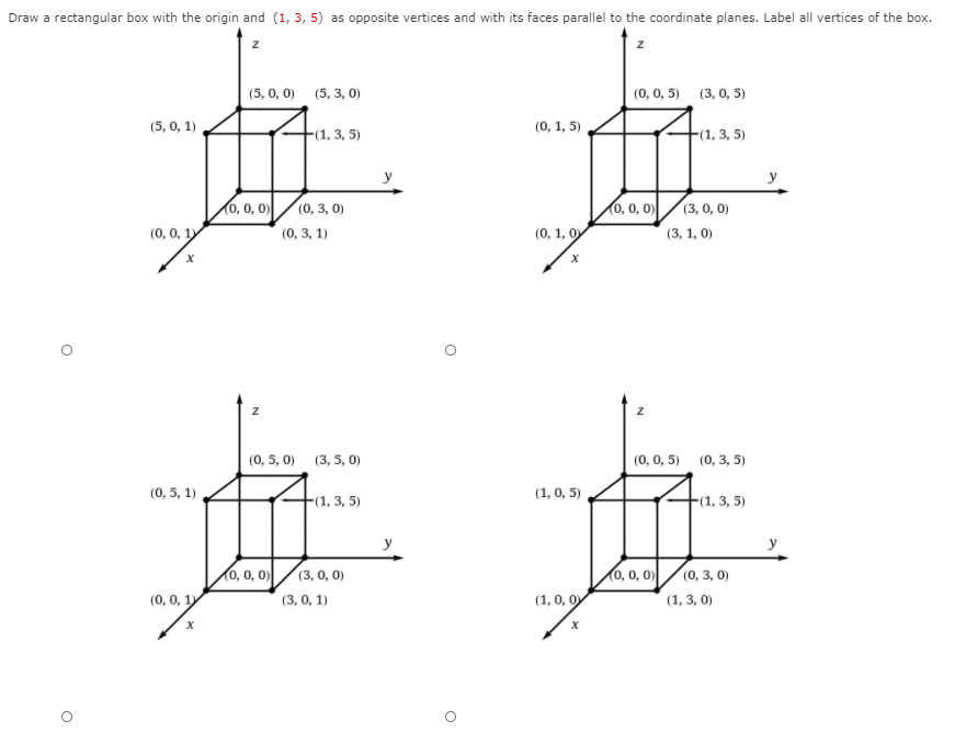 Solved Consider The Point. (1, 3, 5) What Is The Projection | Chegg.com