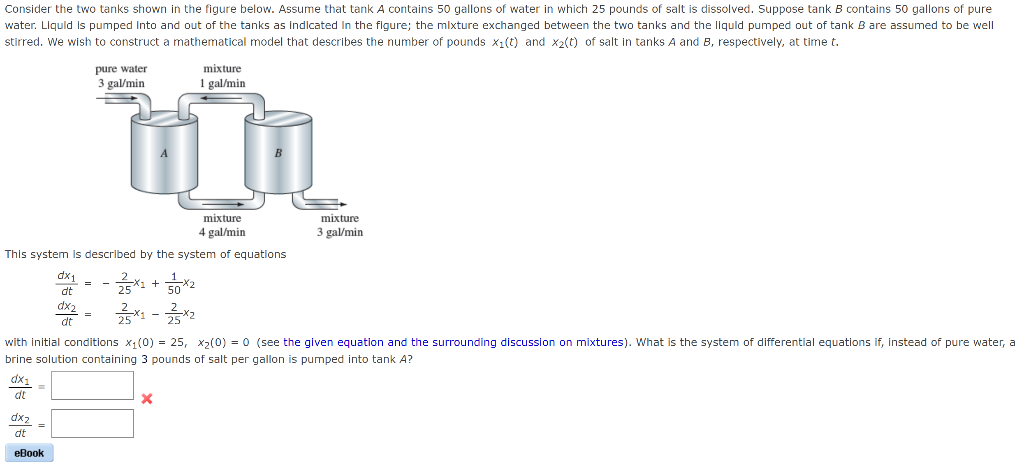 Solved Consider the two tanks shown in the figure below. | Chegg.com
