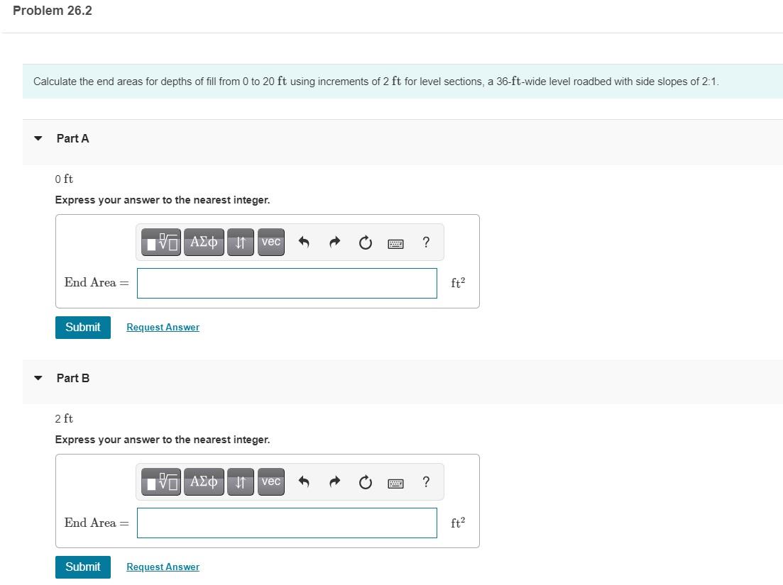 Solved Problem 26 2 Calculate The End Areas For Depths Of Chegg Com   PhpPiTkzZ