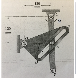 Solved 120 mm OF 3 E 120 mm 450 А D B | Chegg.com
