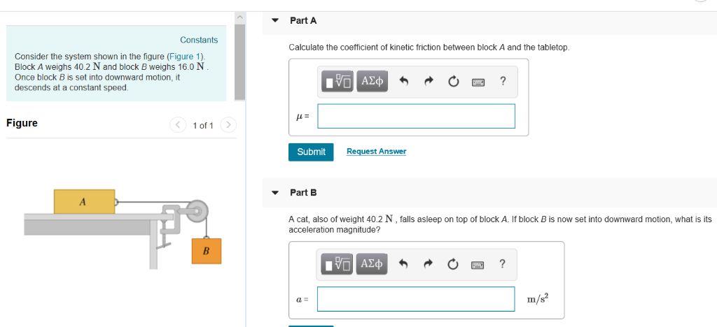Solved Part A Constants Calculate the coefficient of kinetic | Chegg.com
