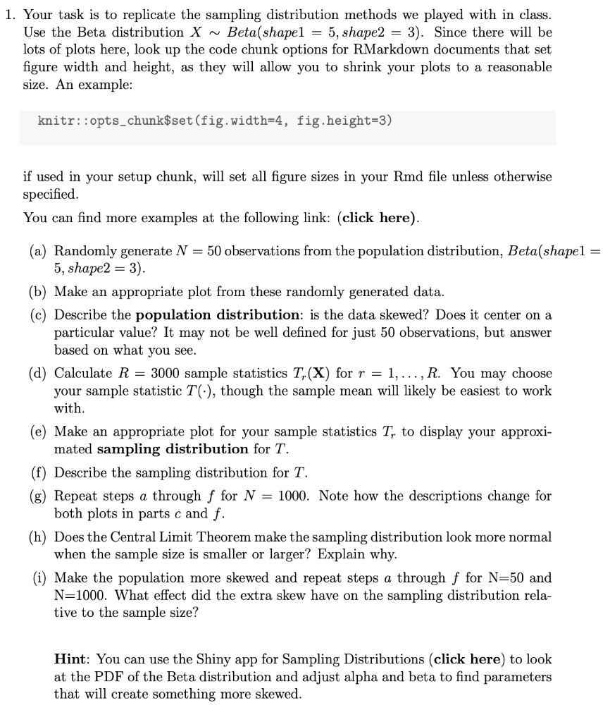 Solved 1. Your task is to replicate the sampling | Chegg.com