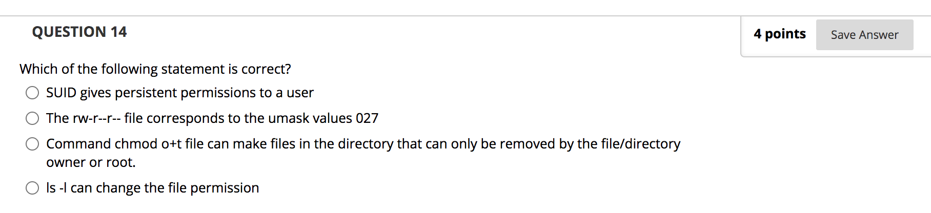 Solved QUESTION 14 4 points Save Answer Which of the | Chegg.com