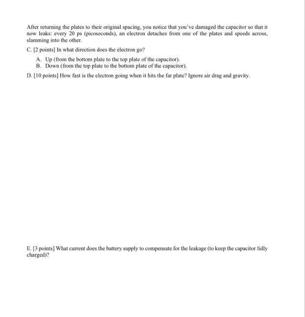 Solved Problem 2: Capacitor [30 Points] An Air-gap Capacitor | Chegg.com