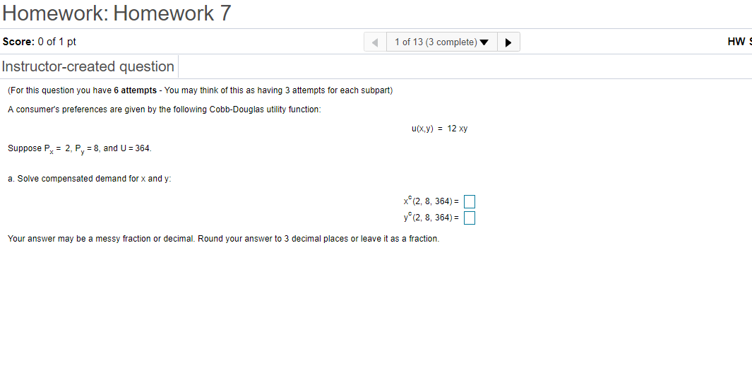 Solved Homework: Homework 7 Score: 0 of 1 pt 1 of 13 (3 | Chegg.com