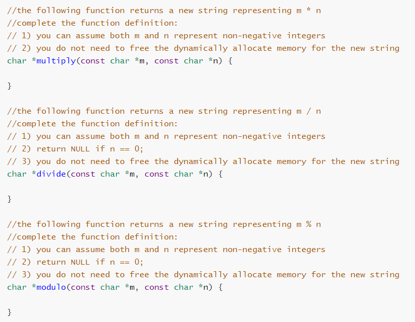 Solved //the following function returns a new string | Chegg.com