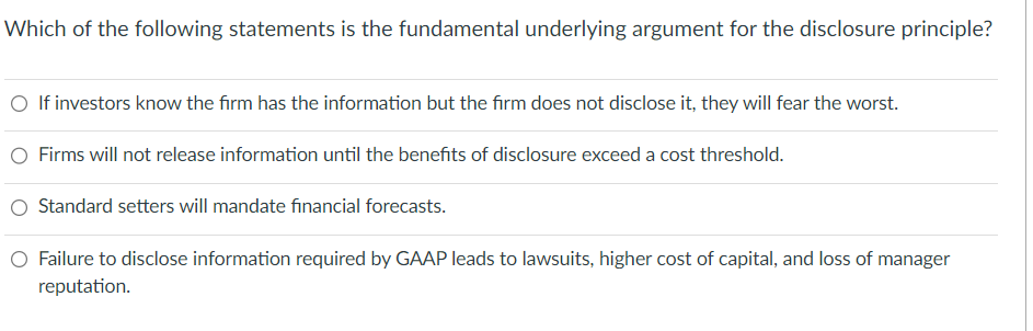 Which of the following statements is the fundamental | Chegg.com