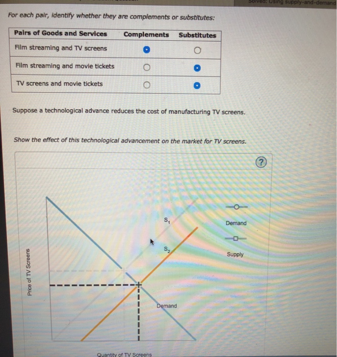Solved For each pair, identify whether they are complements